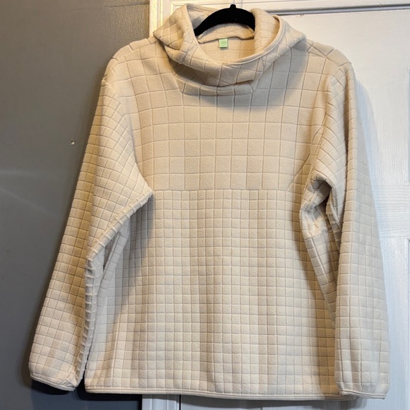 lululemon athletica Cream fleece scuba hoodie pullover. - Picture 1 of 3